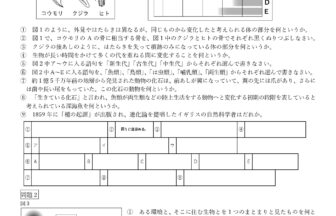 中3理科「進化・生態系」学習プリント無料ダウンロード・印刷